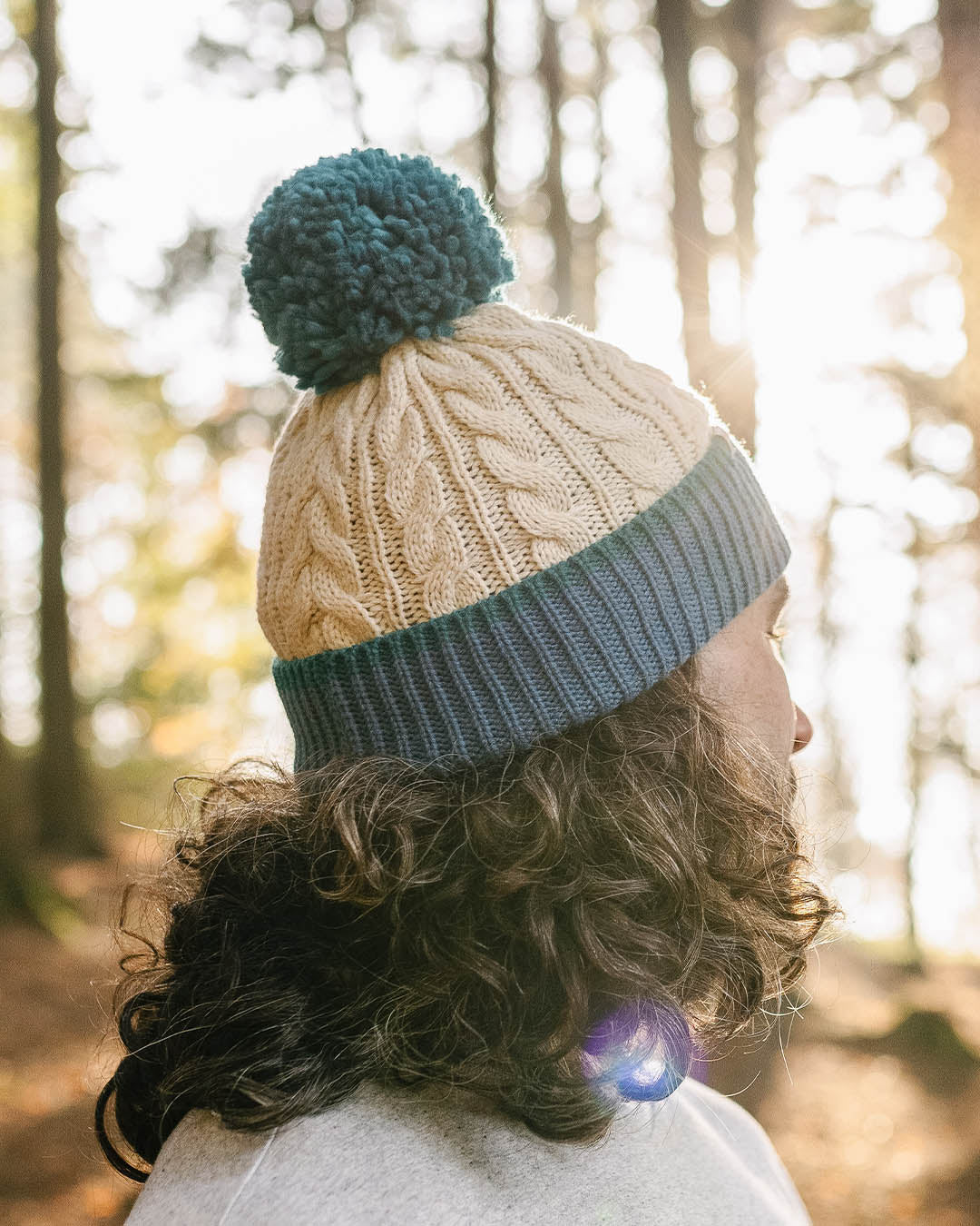 Stoke Bobble Hat - Oatmeal - Lifestyle