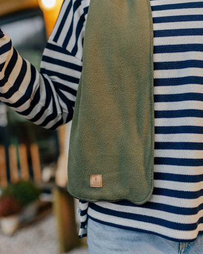 Campfire Polar Fleece Scarf - Khaki - Lifestyle