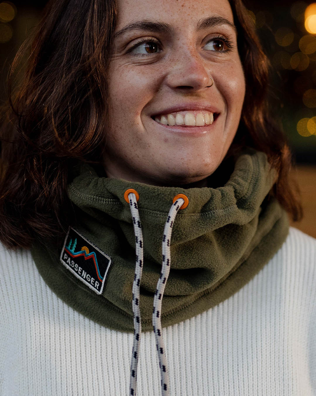 Tor Polar Fleece Snood - Khaki - Lifestyle