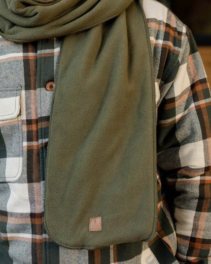 Campfire Polar Fleece Scarf - Khaki - Lifestyle