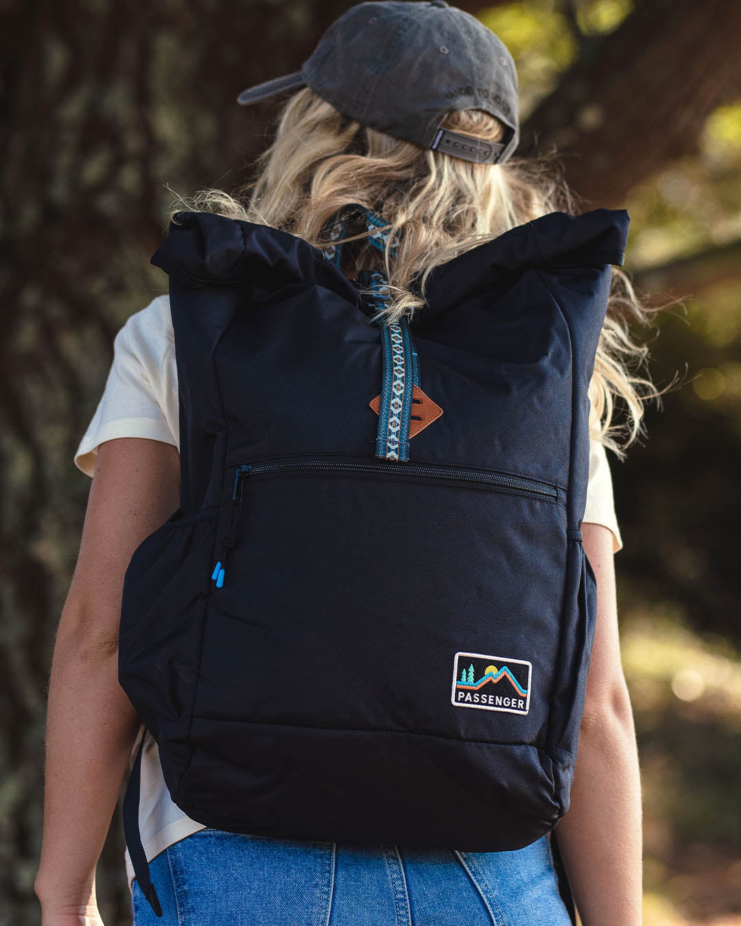 Backwoods Rolltop 32L Backpack - Black - Lifestyle