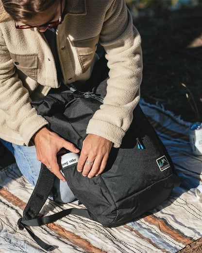 Backwoods Rolltop 32L Backpack - Black - Lifestyle