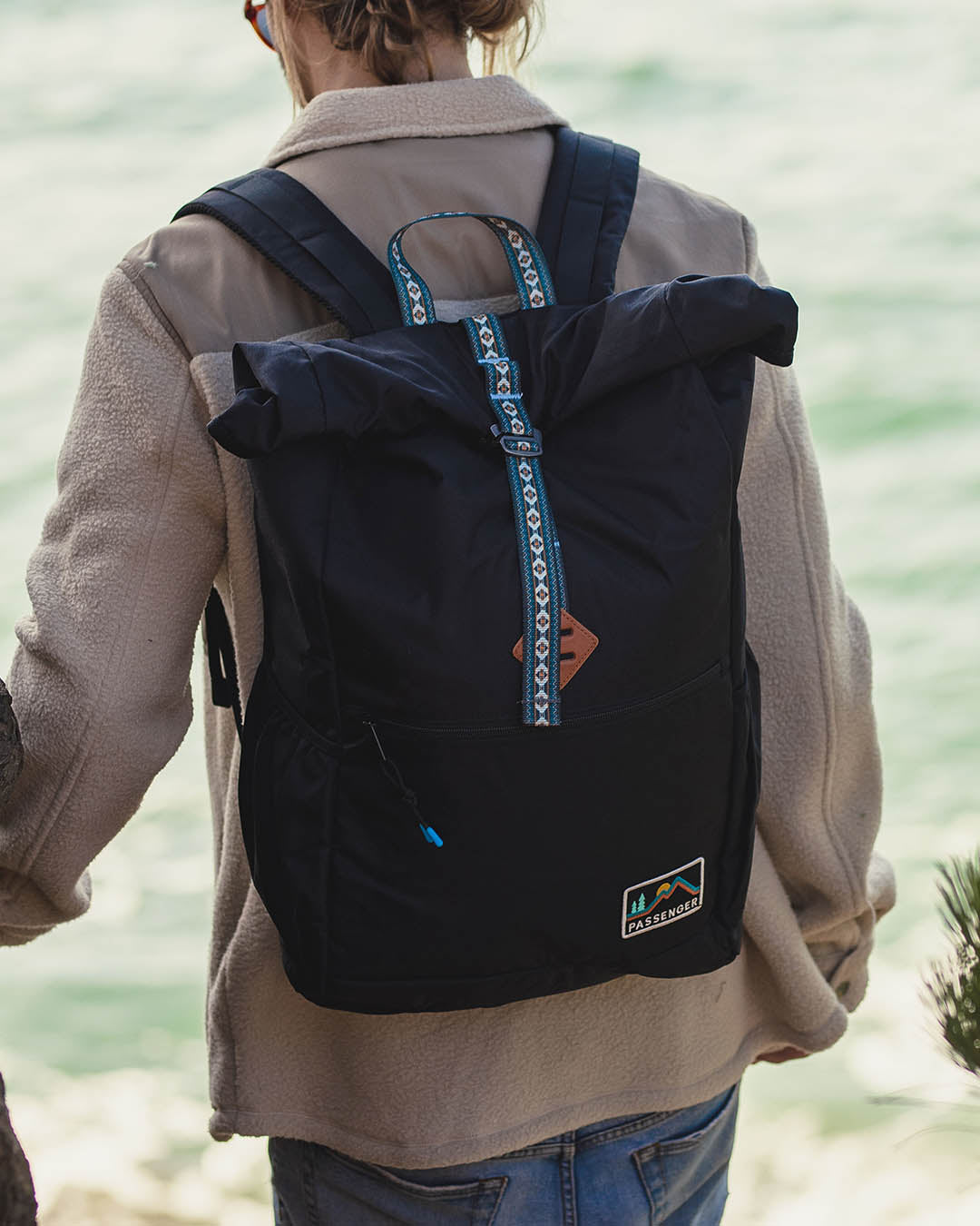 Backwoods Rolltop 32L Backpack - Black - Lifestyle