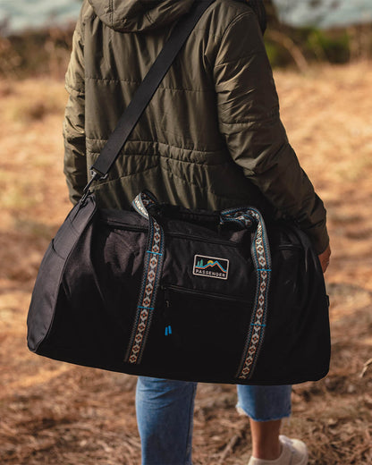 Weekender 58L Polyester Duffle Bag - Black - Lifestyle
