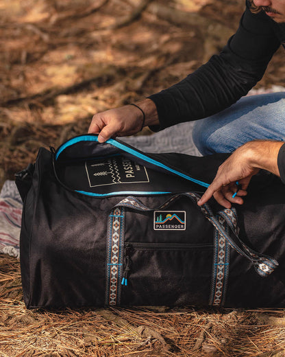 Weekender 58L Polyester Duffle Bag - Black - Lifestyle