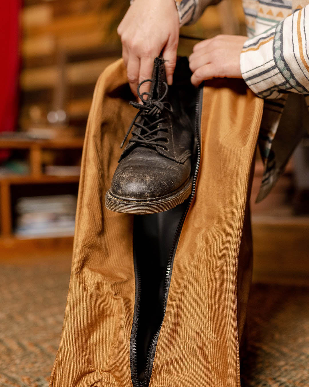 Explore Boot Bag - Golden Brown - Lifestyle