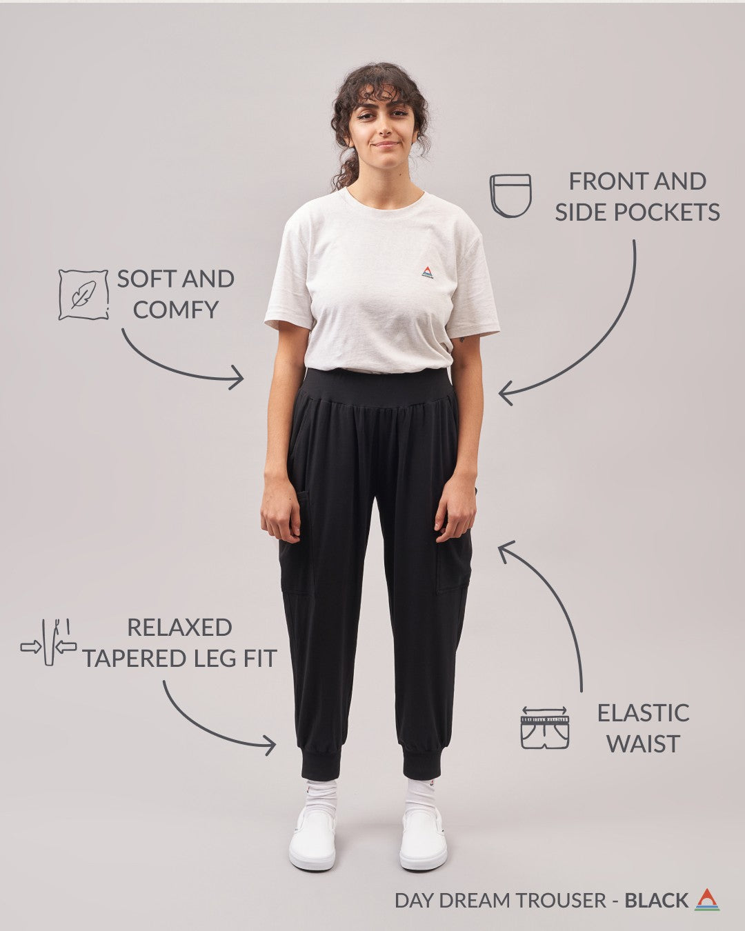 Day Dream Trouser - Black - Lifestyle