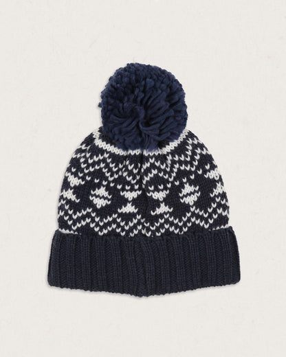West Coast Recycled Acrylic Bobble Hat - Rich Navy
