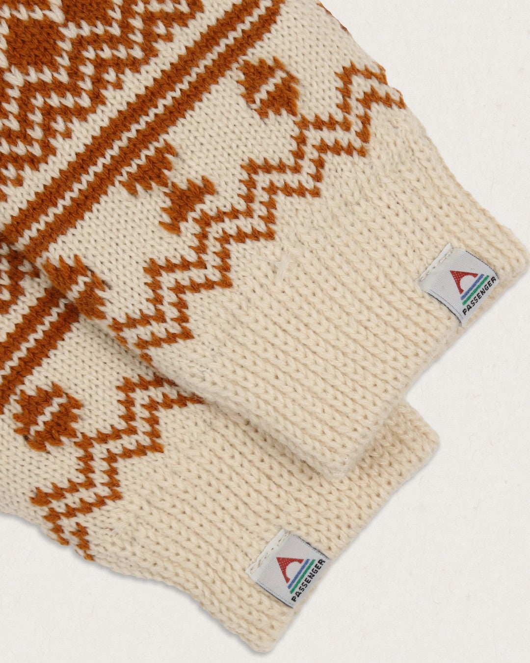 Flurry Fleece Lined Fingerless Mittens - Glazed Ginger - Lifestyle