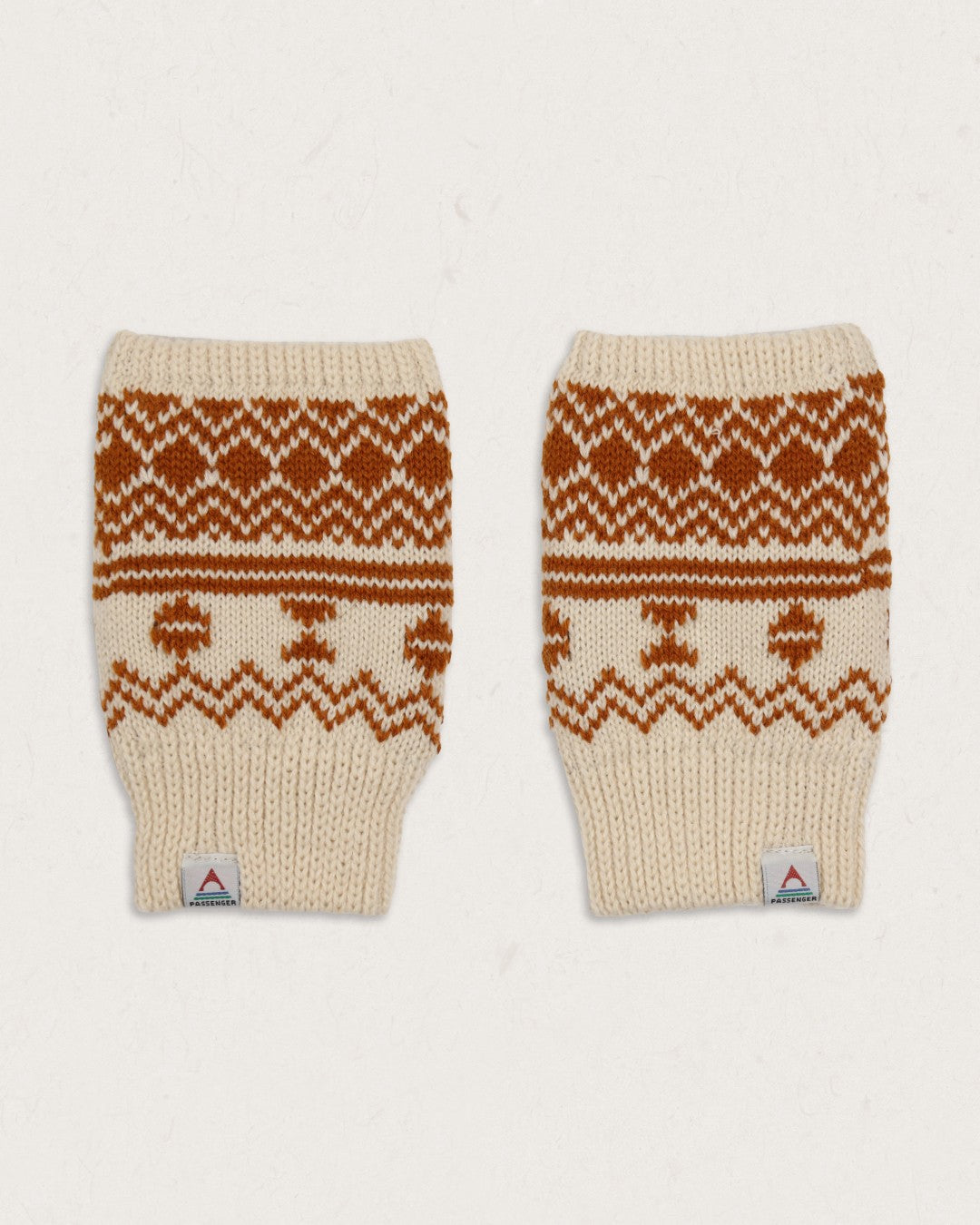 Flurry Fleece Lined Fingerless Mittens - Glazed Ginger - Lifestyle