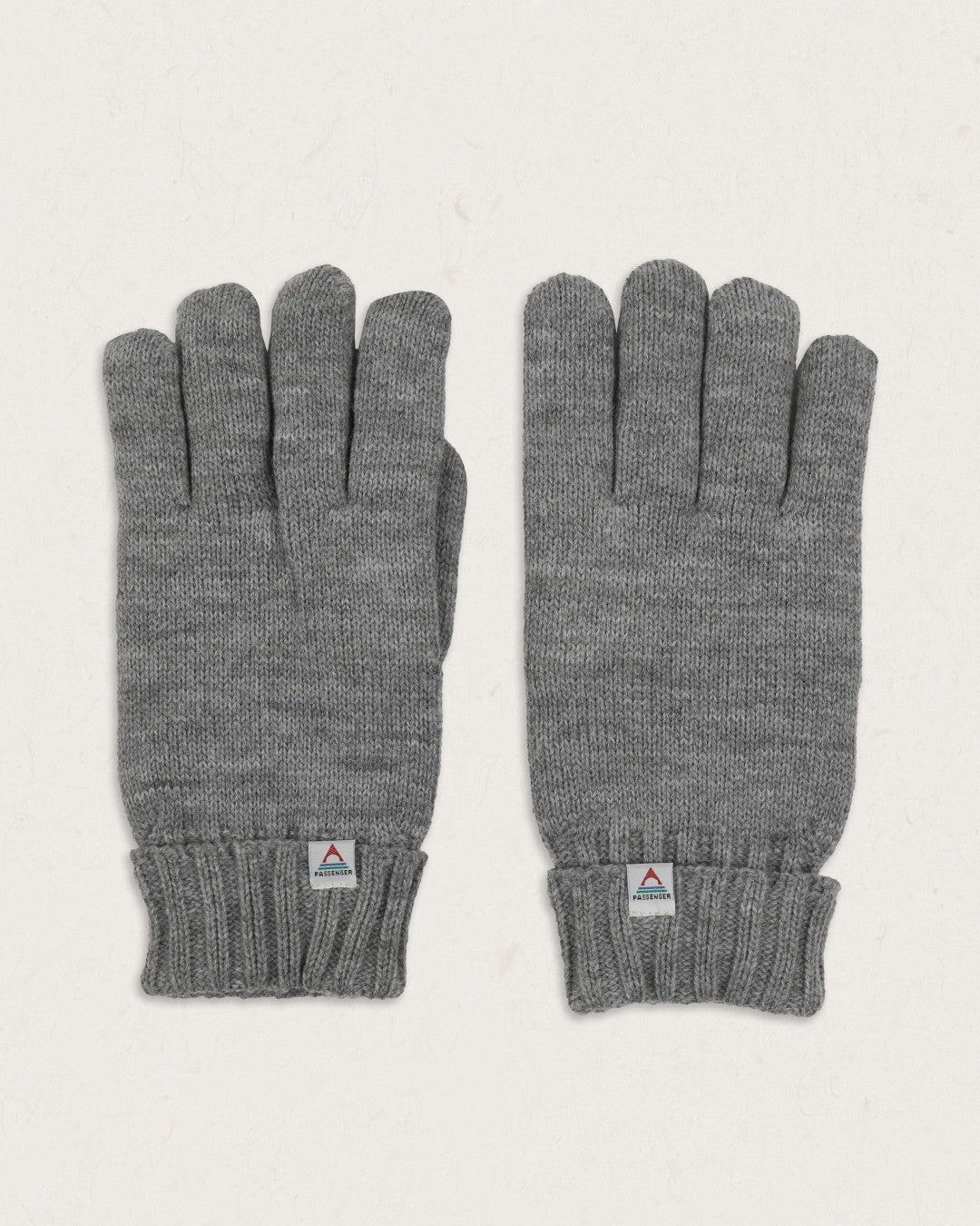 Gale Acrylic Knitted Gloves - Flecked Grey Marl - Lifestyle