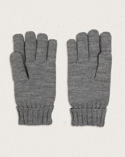 Gale Acrylic Knitted Gloves - Flecked Grey Marl - Lifestyle