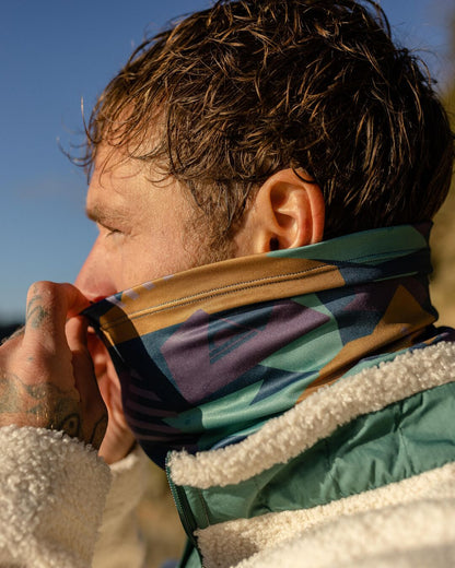Trail Gaiter - Deep Blue Camo Pattern - Lifestyle