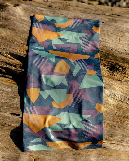Trail Gaiter - Deep Blue Camo Pattern - Lifestyle