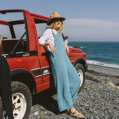 Lazy Day Dungarees - Ocean Blue - Lifestyle