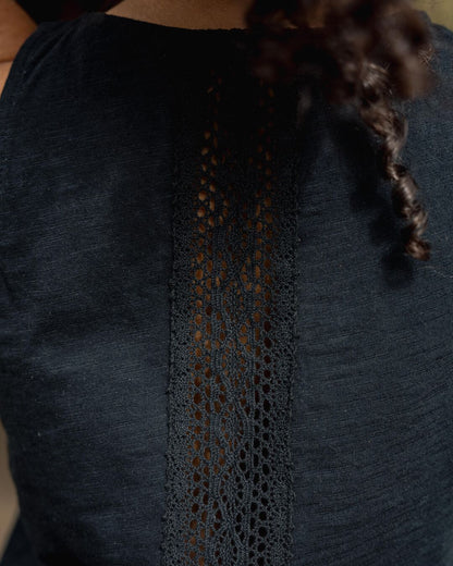 Rivergate Top - Black - Lifestyle