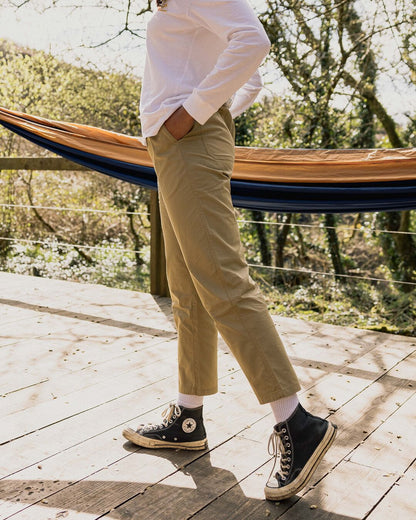 Compass Elasticated Waist Trouser - Biscuit - Lifestyle