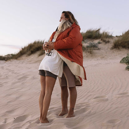 Escapism Sherpa Lined Changing Robe - Rust - Lifestyle - Male