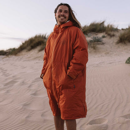 Escapism Sherpa Lined Changing Robe - Rust - Lifestyle - Male