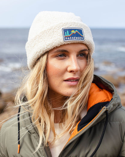 Peak Sherpa Beanie - Birch - Lifestyle - Female