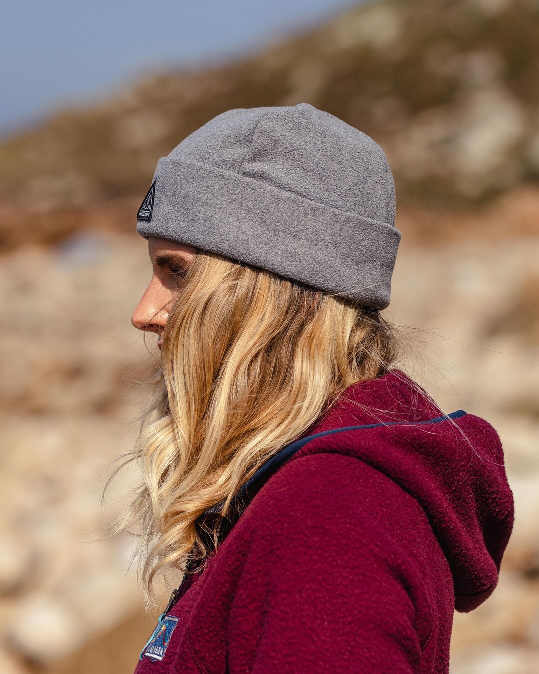 Wanderer Polar Beanie - Grey Marl - Lifestyle