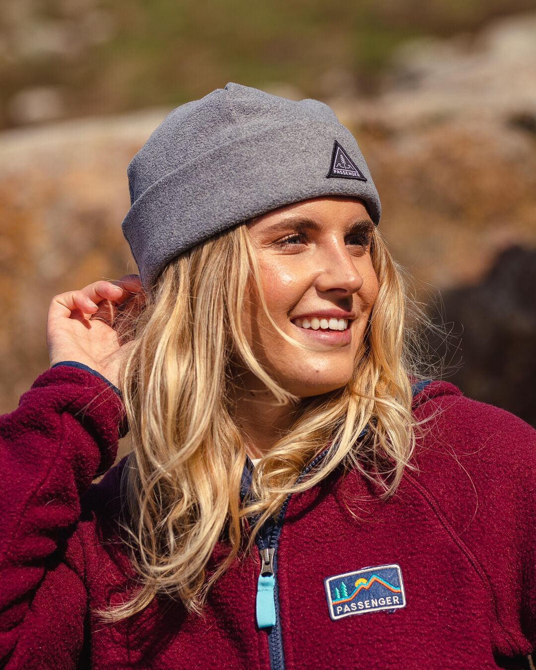 Wanderer Polar Beanie - Grey Marl - Lifestyle