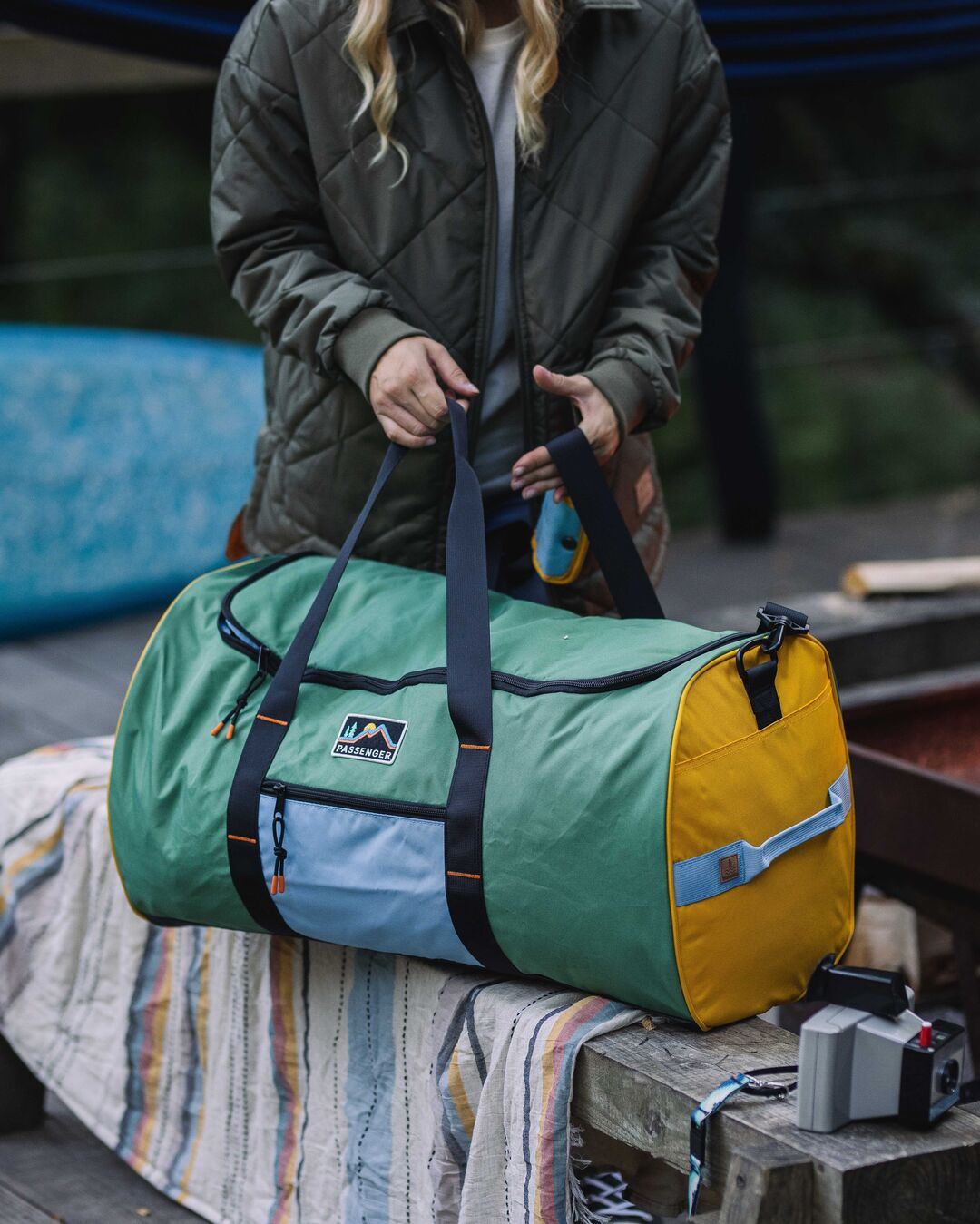 Weekender 58L Polyester Duffle Bag - Laurel Green - Lifestyle