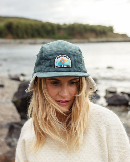 Twill Daytime Sherpa Lined Hat - Deep Ocean - Lifestyle