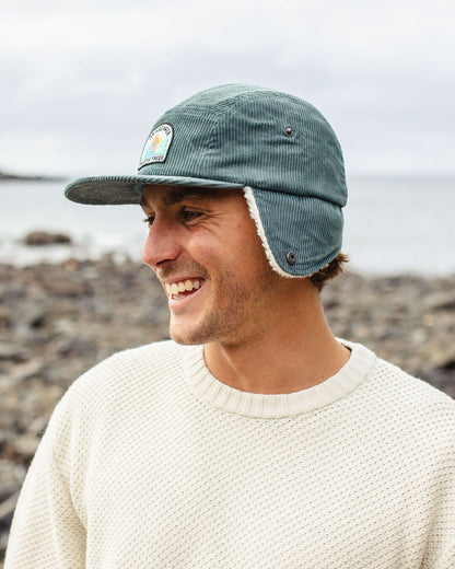 Twill Daytime Sherpa Lined Hat - Deep Ocean - Lifestyle