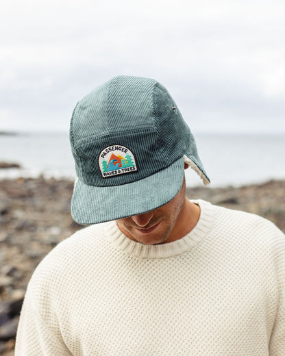 Twill Daytime Sherpa Lined Hat - Deep Ocean - Lifestyle