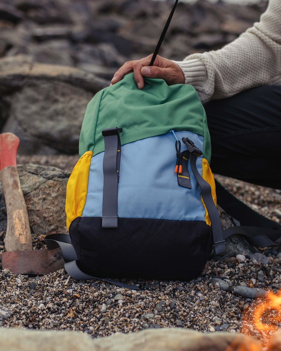 Boondocker 18L Polyester Backpack - Laurel Green - Lifestyle