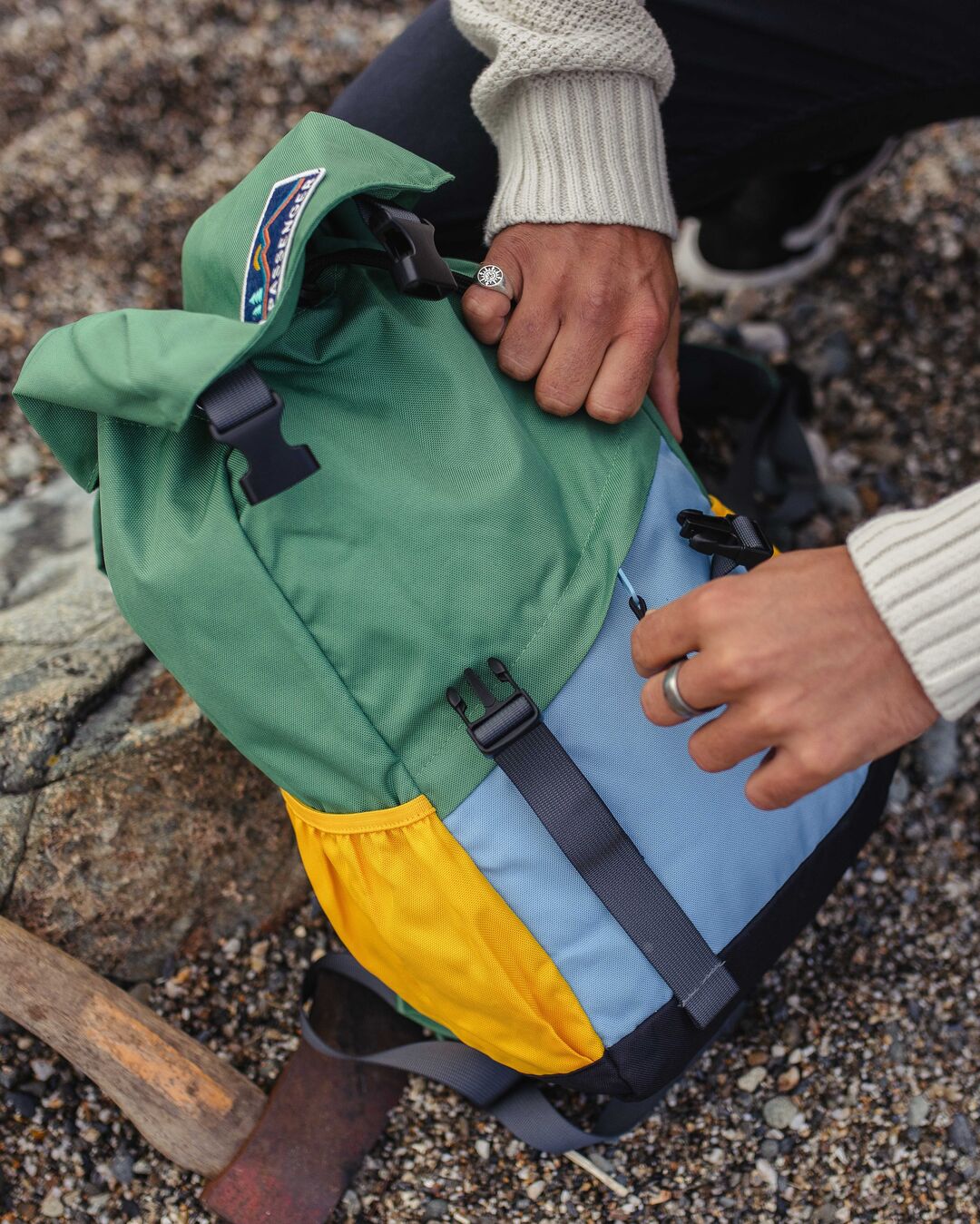 Boondocker 18L Polyester Backpack - Laurel Green - Lifestyle