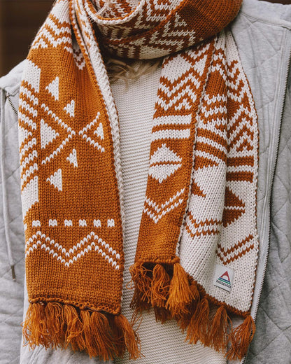 West Coast Acrylic Scarf - Glazed Ginger - Lifestyle