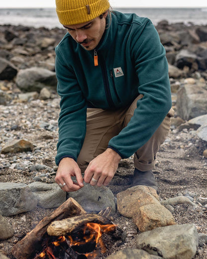 Ridge Full Zip Polar Fleece - Mediterranean/Deep Navy - Lifestyle