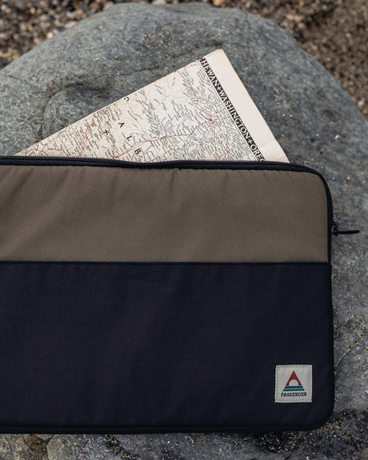 On-The-Go Laptop Sleeve - Black/ Khaki - Lifestyle