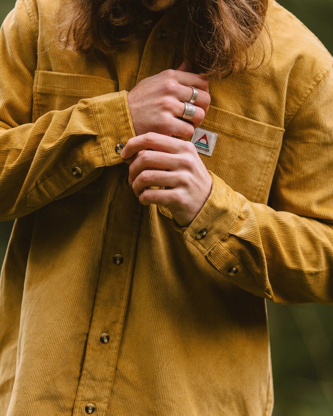 Backcountry Corduroy Shirt - Mustard Gold - Lifestyle