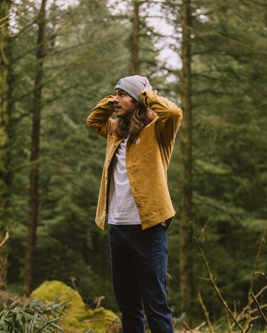 Backcountry Corduroy Shirt - Mustard Gold - Lifestyle