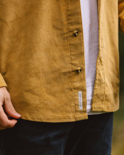 Backcountry Corduroy Shirt - Mustard Gold - Lifestyle