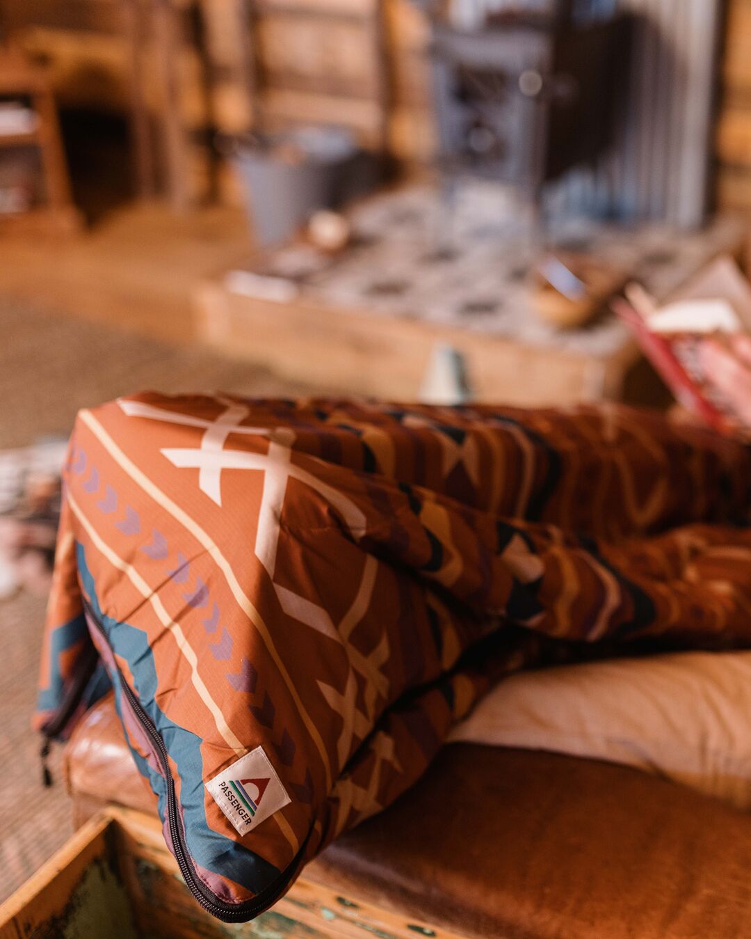 Twilight Sleeping Bag - Ginger Paddle Geo - Lifestyle
