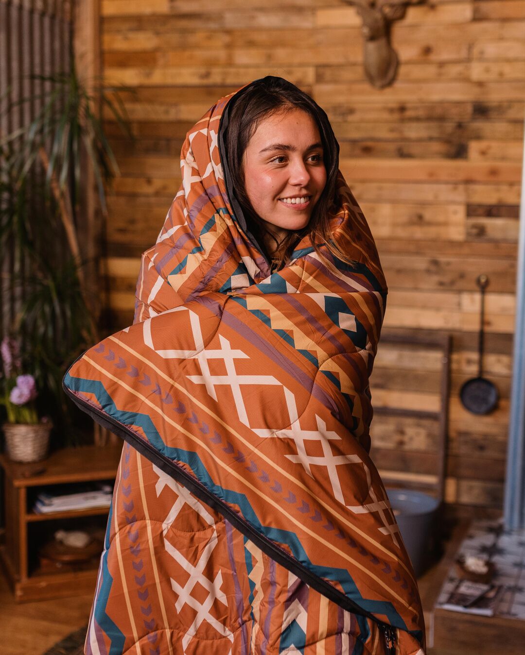 Twilight Sleeping Bag - Ginger Paddle Geo - Lifestyle