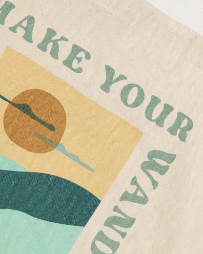 Sunrise Cotton Tote Bag - Off White - Lifestyle